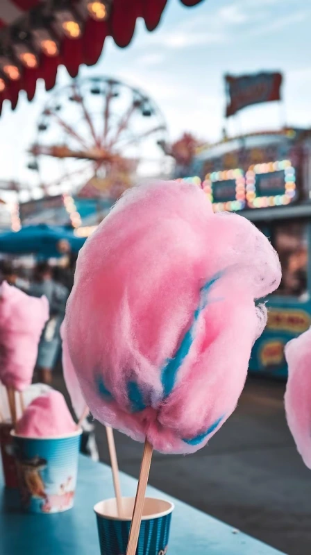 Carrinho de algodão doce