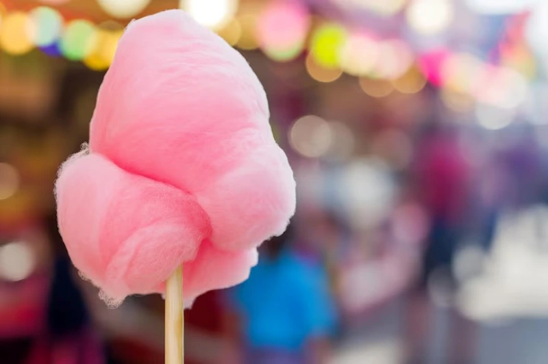 Carrinho de algodão doce para festa