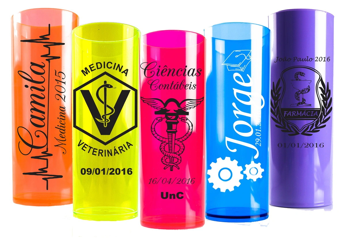 Copos em acrilico personalizado em Contagem