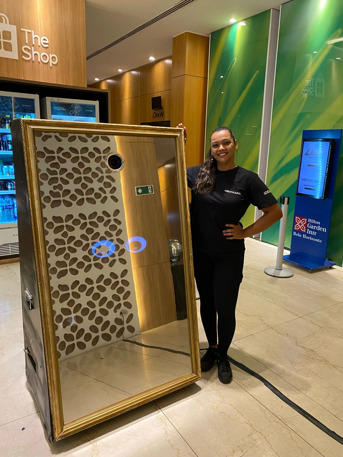 Espelho mágico fotográfico