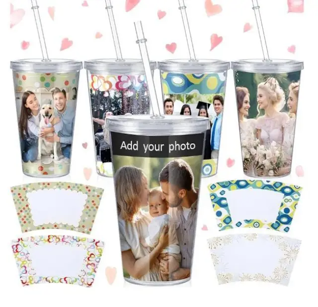 Copos personalizados, porta foto